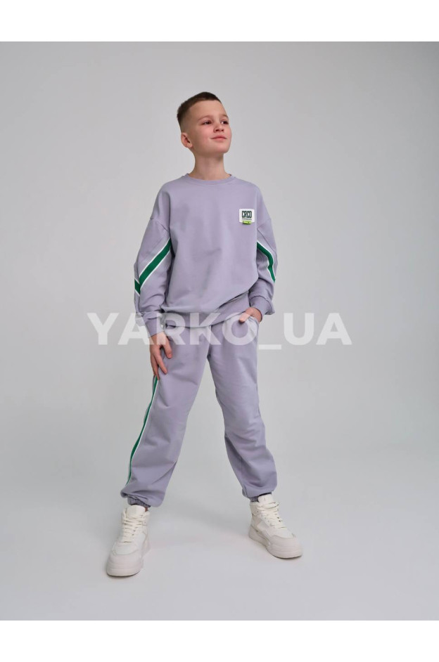 Костюм спортивний HAYKIDS uni весна/осінь 1267 з котону сірий CRCD 128(р)