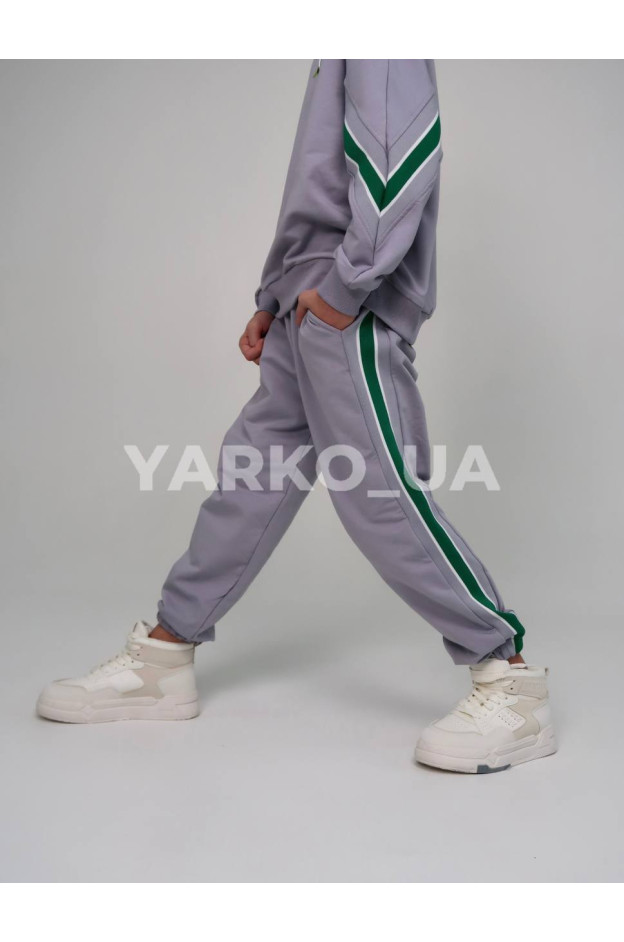 Костюм спортивний HAYKIDS uni весна/осінь 1267 з котону сірий CRCD 128(р)