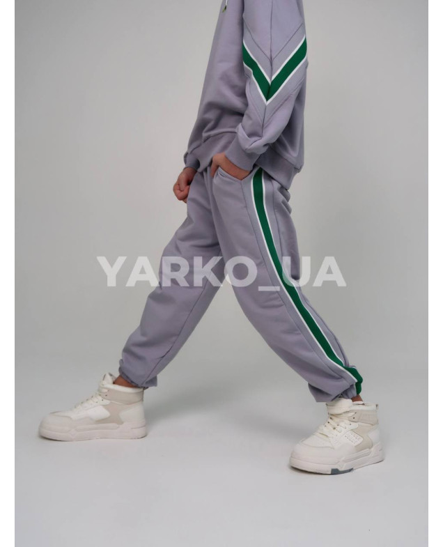 Костюм спортивний HAYKIDS uni весна/осінь 1267 з котону сірий CRCD 128(р)