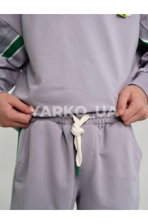 Костюм спортивний HAYKIDS uni весна/осінь 1267 з котону сірий CRCD 128(р)