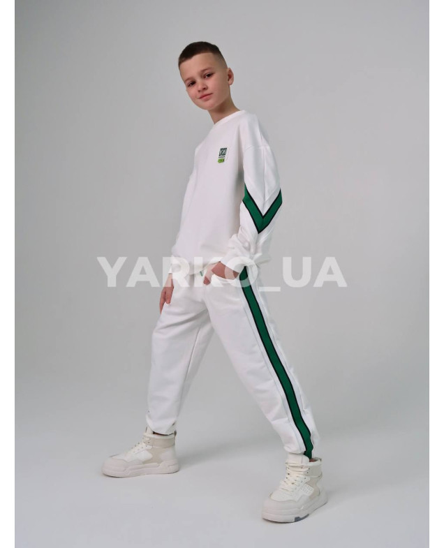 Костюм спортивний HAYKIDS uni весна/осінь 1267 з котону білий CRCD 122(р)