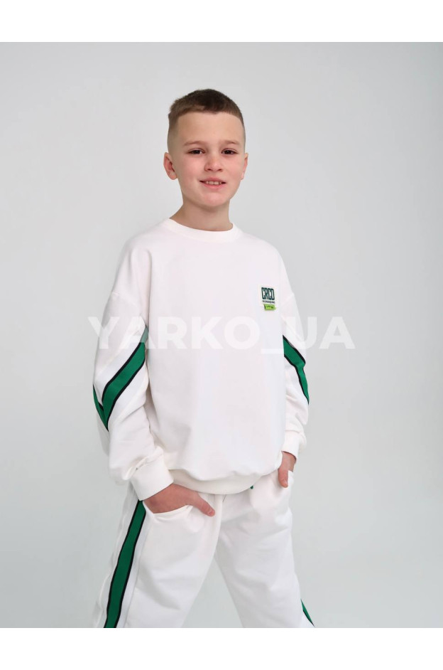 Костюм спортивний HAYKIDS uni весна/осінь 1267 з котону білий CRCD 122(р)