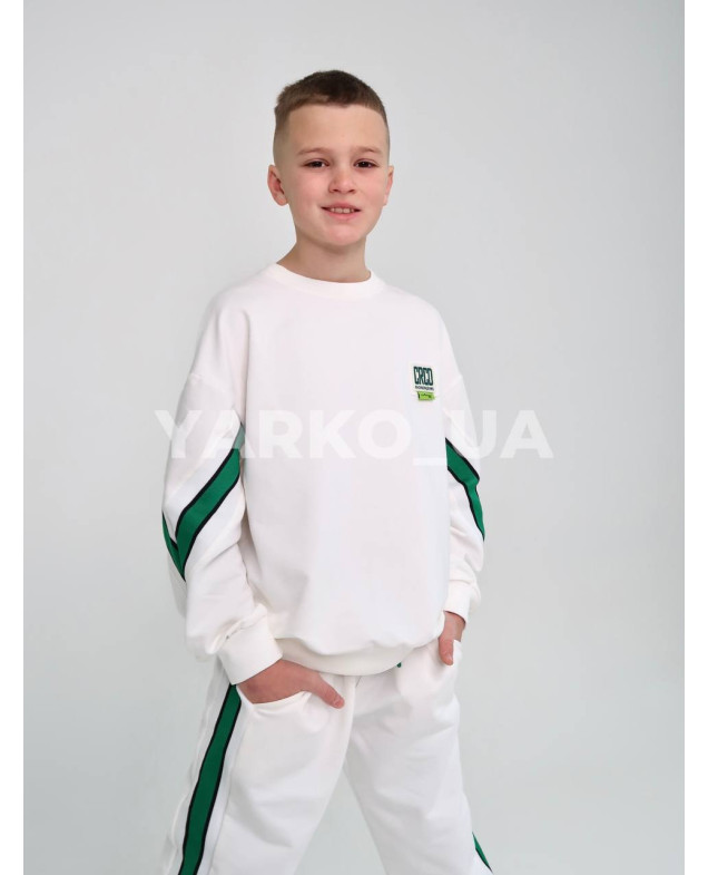 Костюм спортивний HAYKIDS uni весна/осінь 1267 з котону білий CRCD 122(р)