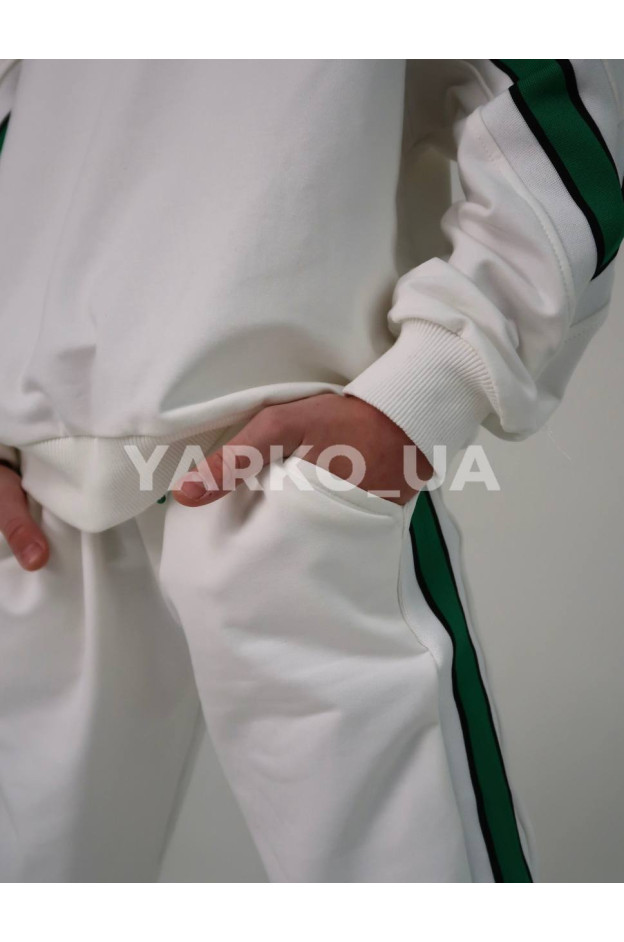 Костюм спортивний HAYKIDS uni весна/осінь 1267 з котону білий CRCD 122(р)