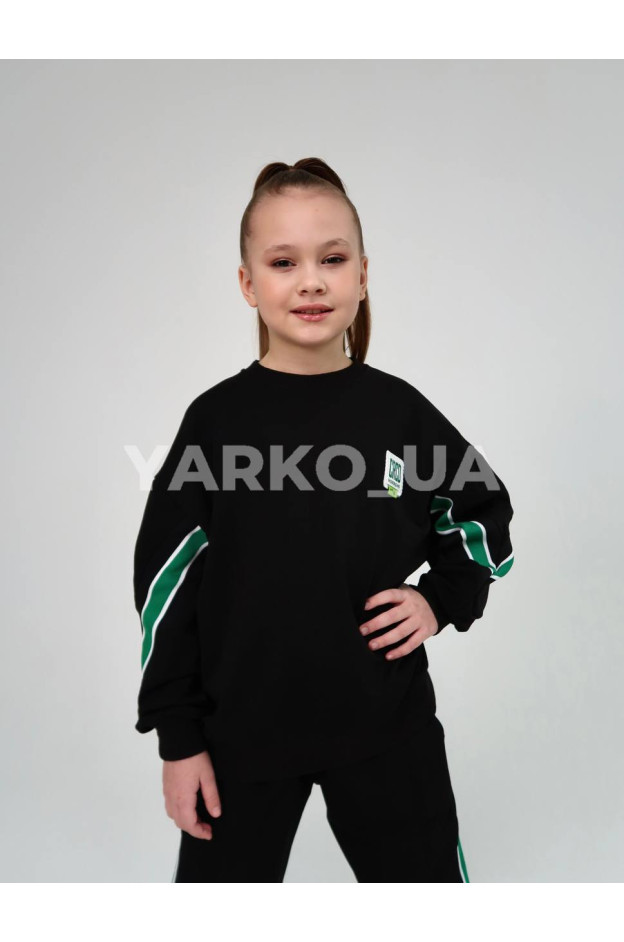 Костюм спортивний HAYKIDS uni весна/осінь 1267 з котону чорний CRCD 116(р)
