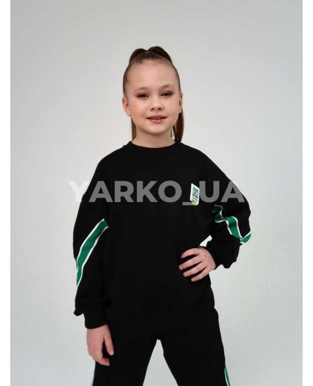 Костюм спортивний HAYKIDS uni весна/осінь 1267 з котону чорний CRCD 116(р)