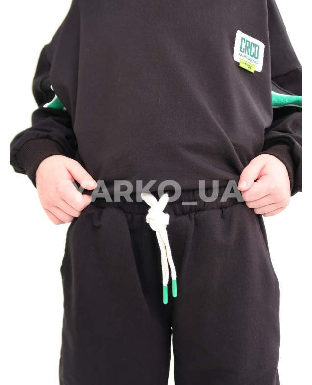 Костюм спортивний HAYKIDS uni весна/осінь 1267 з котону чорний CRCD 116(р)