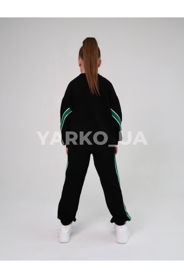 Костюм спортивний HAYKIDS uni весна/осінь 1267 з котону чорний CRCD 116(р)