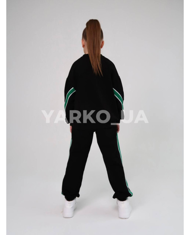 Костюм спортивний HAYKIDS uni весна/осінь 1267 з котону чорний CRCD 116(р)