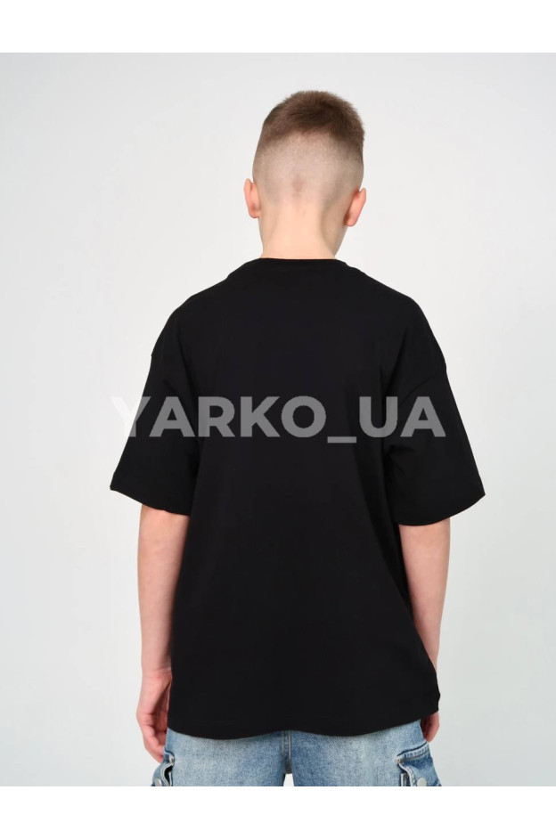 Футболка HAYKIDS літо для хлопців 1272 котон Street чорний 128(р)