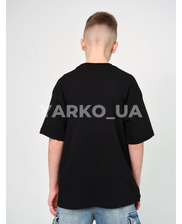 Футболка HAYKIDS літо для хлопців 1272 котон Street чорний 128(р)