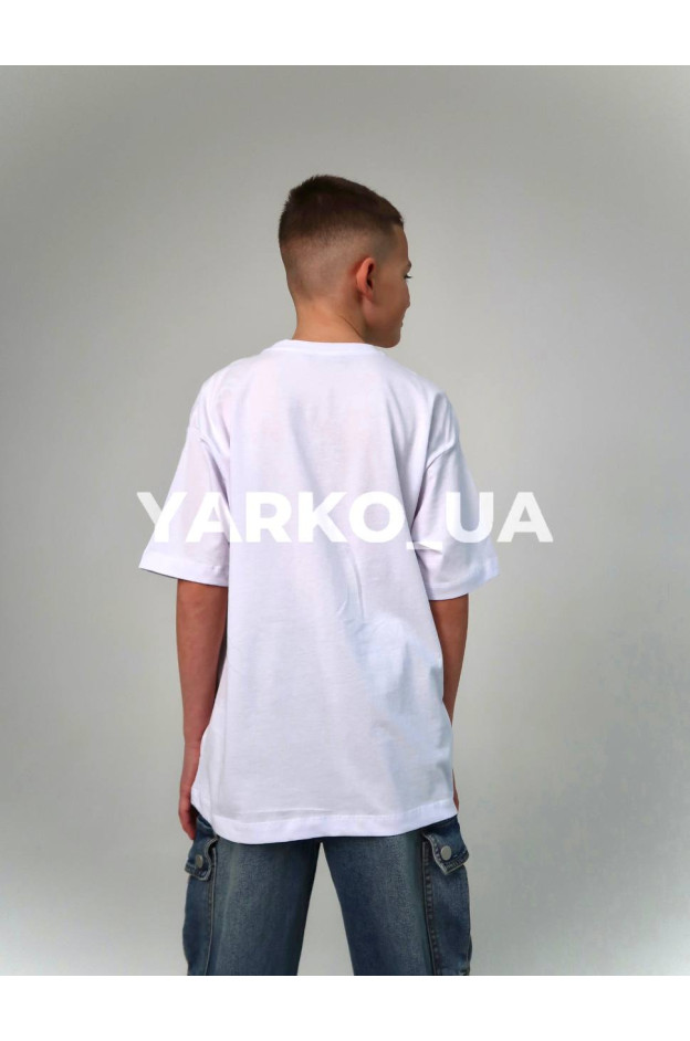 Футболка HAYKIDS літо для хлопців 1272 котон Street білий 116(р)