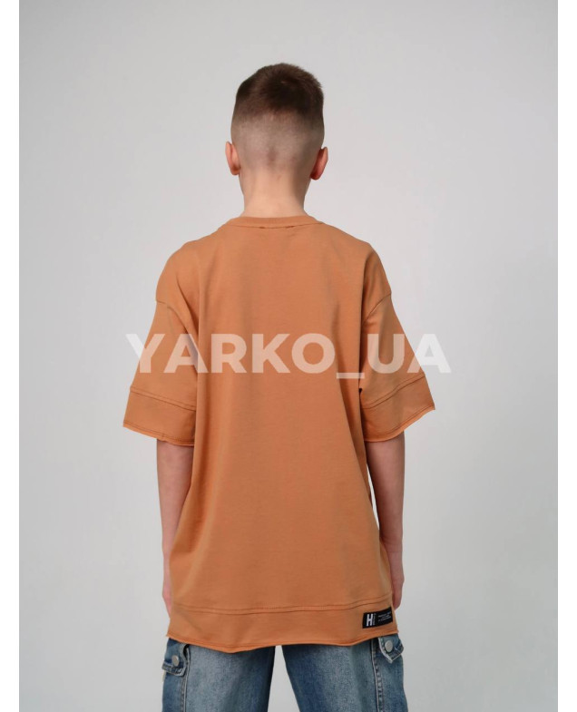Футболка HAYKIDS літо uni. 1269 котон Hoodie Club цегла 146(р) 