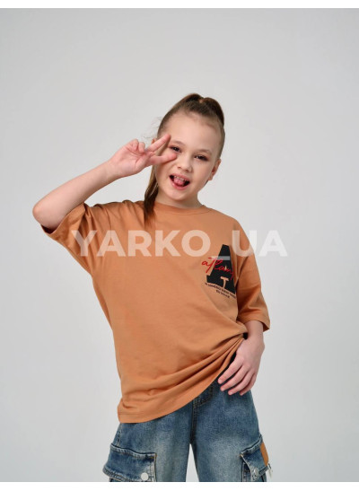 Футболка HAYKIDS uni на літо 1274 з котону цегла Atlanta 134(р)
