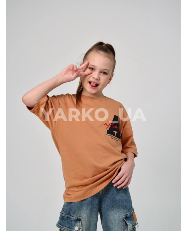 Футболка HAYKIDS uni на літо 1274 з котону біла Atlanta 122(р)