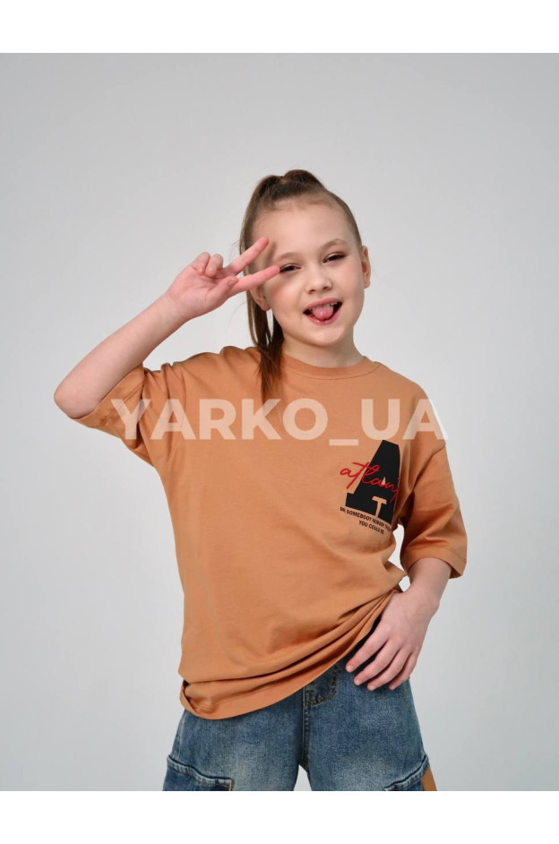 Футболка HAYKIDS uni на літо 1274 з котону біла Atlanta 122(р)