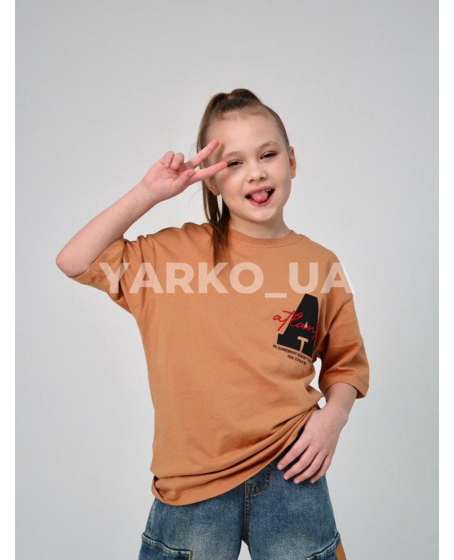 Футболка HAYKIDS uni на літо 1274 з котону біла Atlanta 122(р)