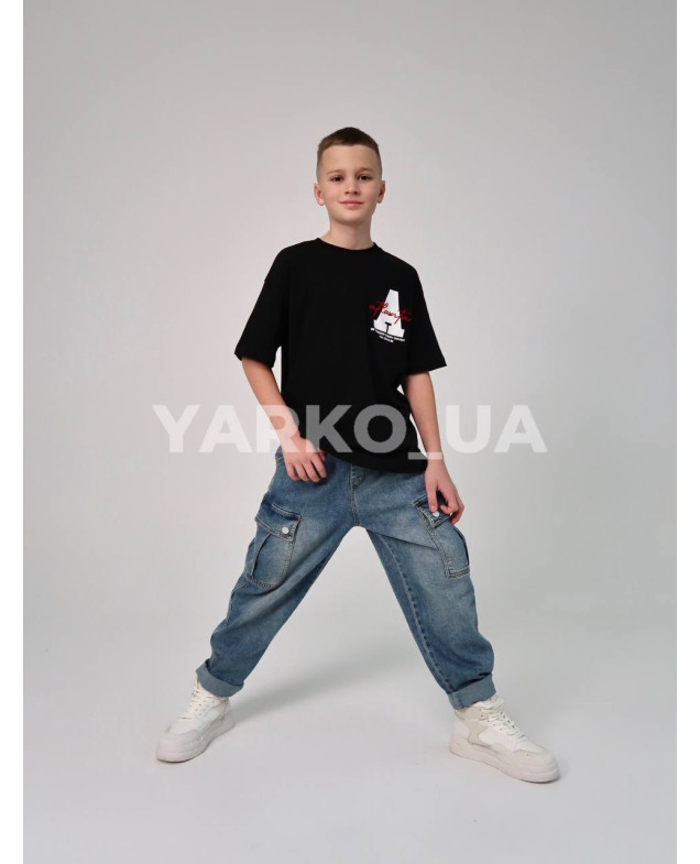 Футболка HAYKIDS uni на літо 1274 з котону біла Atlanta 122(р)