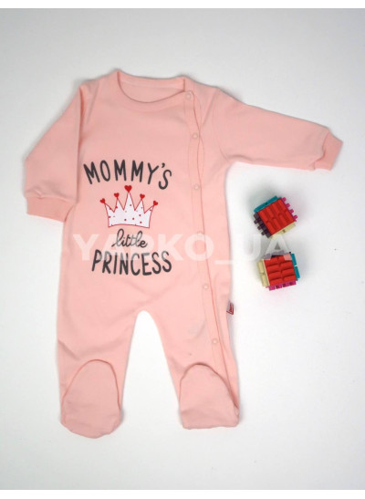 Чоловічок Puan Baby весна-осінь для дівчат 6953 котон Princess рожевий 56(р) 