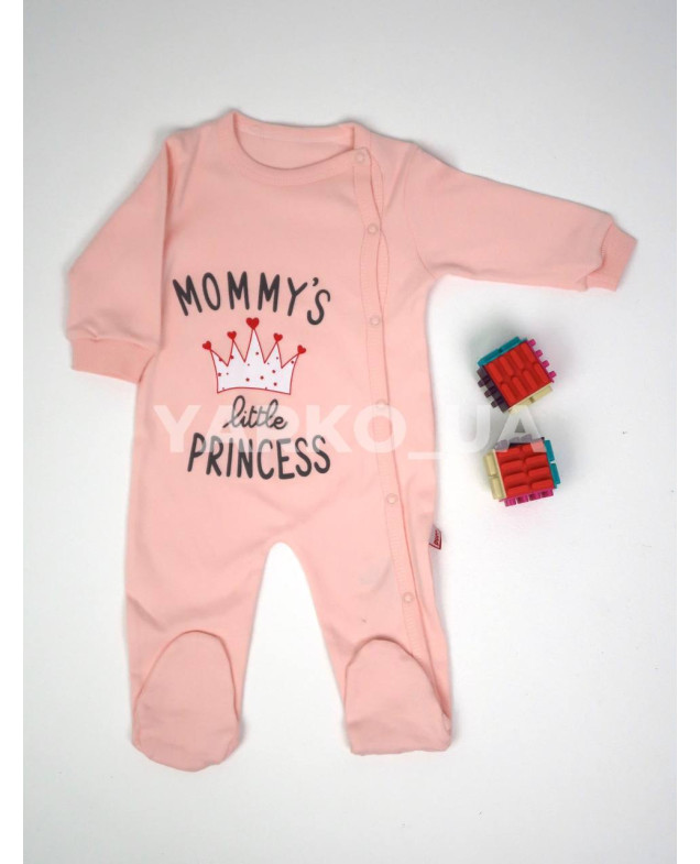 Чоловічок Puan Baby весна-осінь для дівчат 6953 котон Princess рожевий 56(р) 