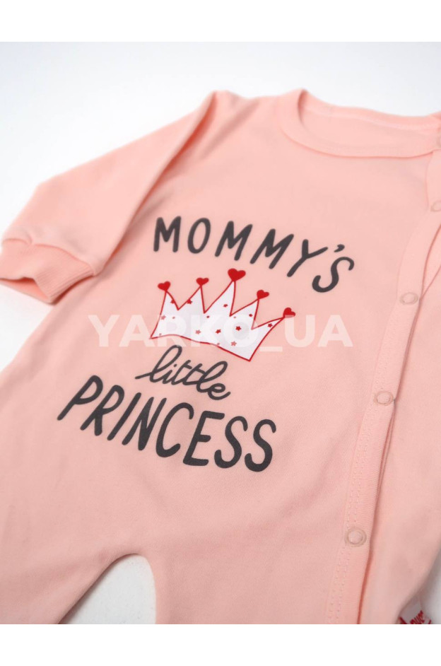 Чоловічок Puan Baby весна-осінь для дівчат 6953 котон Princess рожевий 56(р) 