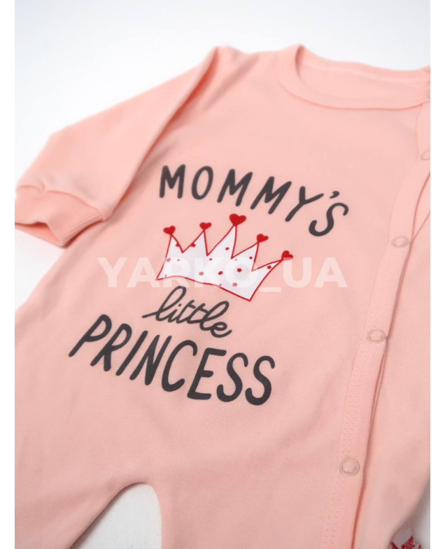 Чоловічок Puan Baby весна-осінь для дівчат 6953 котон Princess рожевий 56(р) 