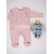 Чоловічок Bonne Baby весна-осінь для дівчаток 383692 котон листочки рожевий 56(р) 