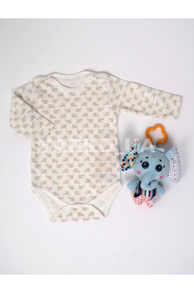 Боді BIPBABY весна-осінь uni. 712011 котон стрілець молочний 74(р)