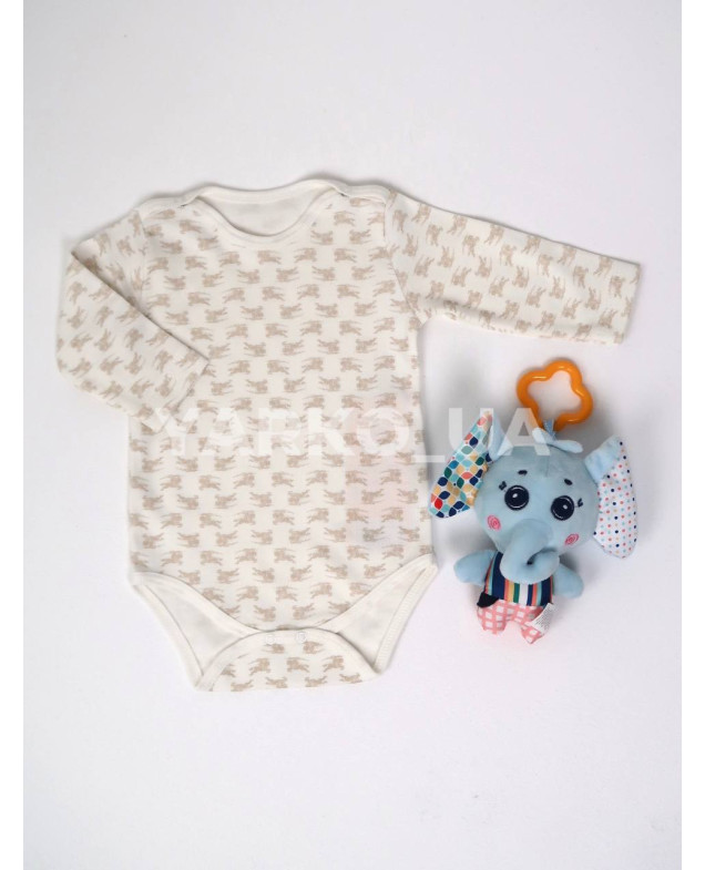 Боді BIPBABY весна-осінь uni. 712011 котон стрілець молочний 74(р)