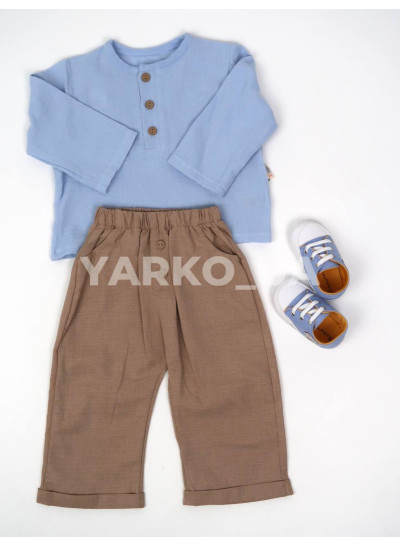 Костюм SD Baby для хлопчиків весна/осінь 2029 муслін гудзики 68-74(р)