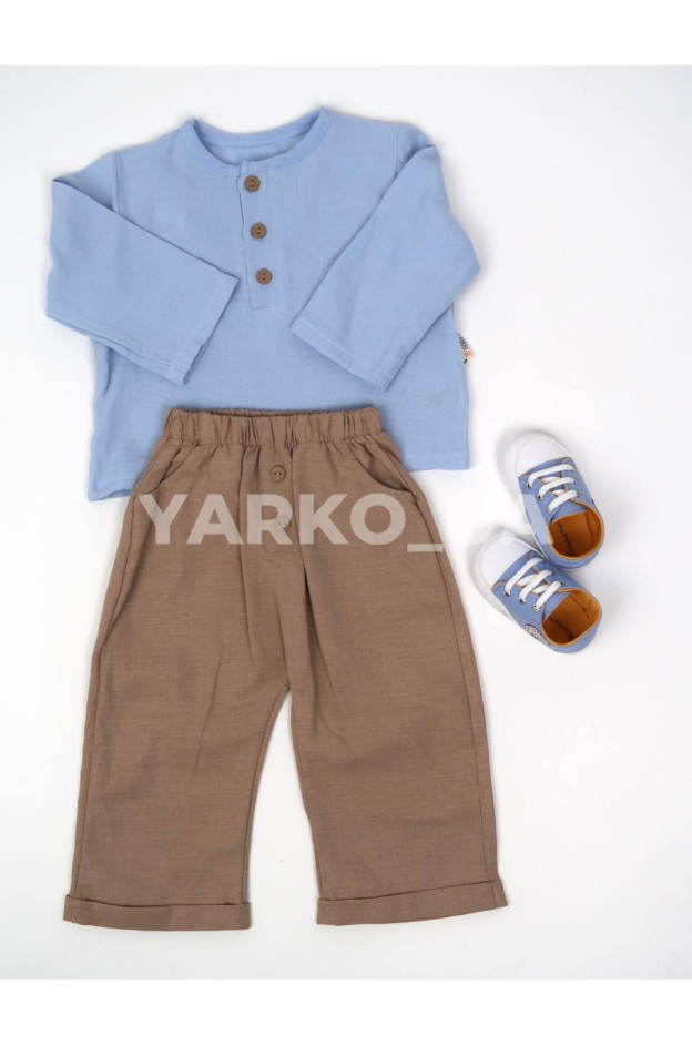 Костюм SD Baby для хлопчиків весна/осінь 2029 муслін гудзики 68-74(р)
