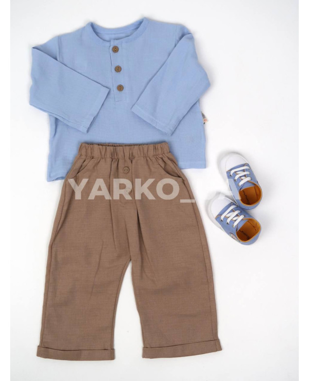 Костюм SD Baby для хлопчиків весна/осінь 2029 муслін гудзики 68-74(р)