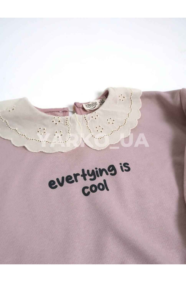 Костюм SMILE для дівчат весна/осінь 23282 котон ліловий Cool комірець 104(р)