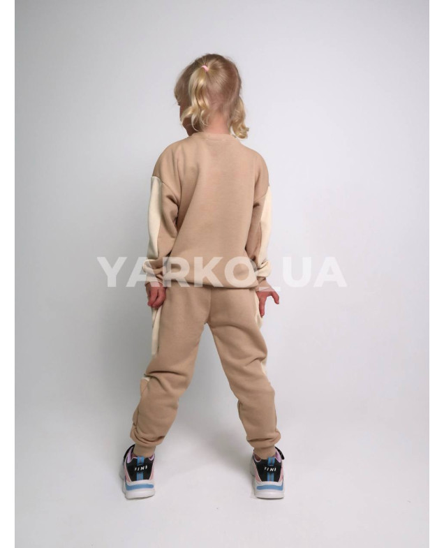 Костюм SMILE для дівчат весна/осінь 23304 котон беж cutie 3D вушка 98(р)