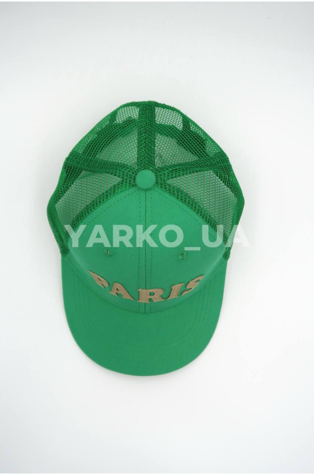 Бейсболка Makko uni на літо 4124 котон/сітка зелений Paris 50-52(р)