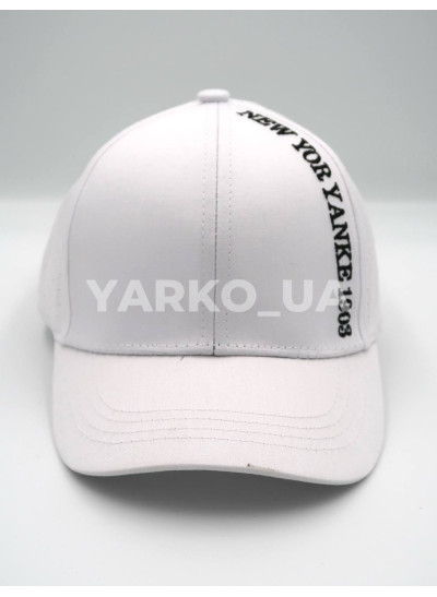Бейсболка Makko для хлопчиків на літо NB164 котон білий перфорація Yanke 1903 52-54(р)