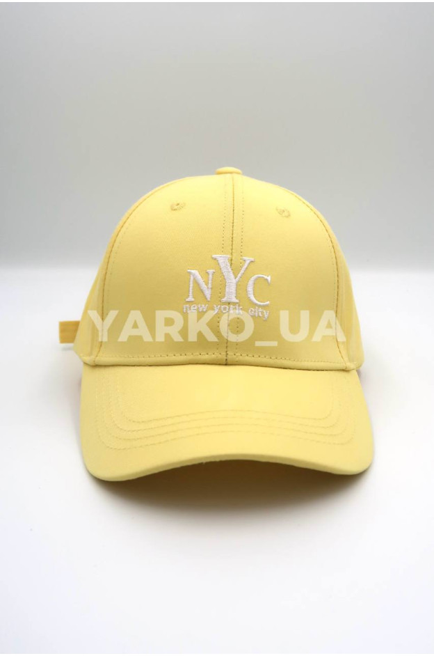 Бейсболка Makko для дівчат весна/осінь, літо N0159 котон жовтий NYC 54-56(р)