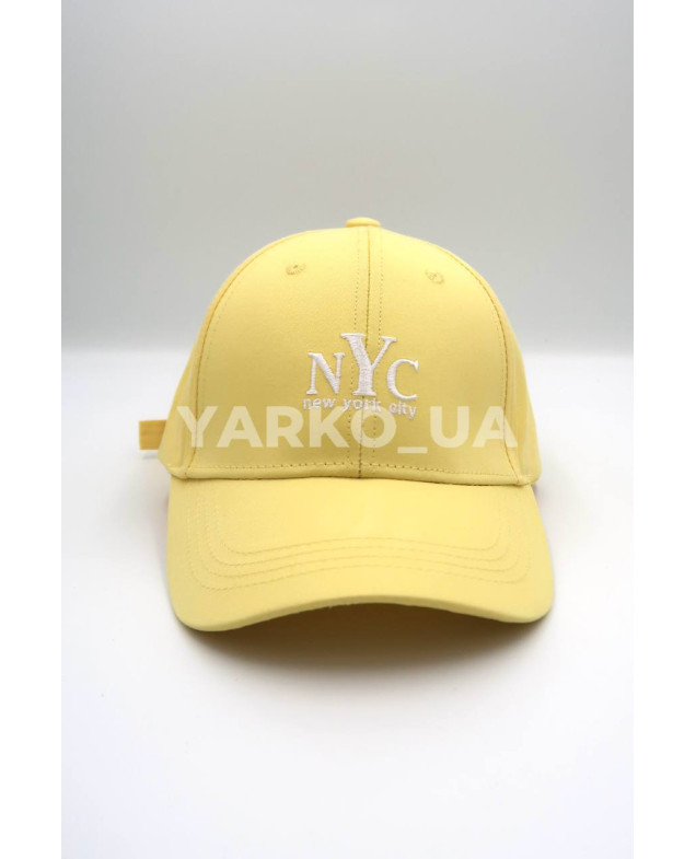 Бейсболка Makko для дівчат весна/осінь, літо N0159 котон жовтий NYC 54-56(р)