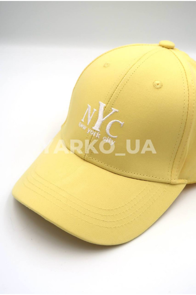 Бейсболка Makko для дівчат весна/осінь, літо N0159 котон жовтий NYC 54-56(р)