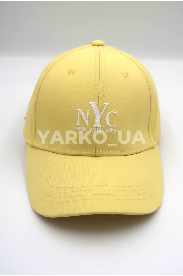 Бейсболка Makko для дівчат весна/осінь, літо N0159 котон жовтий NYC 54-56(р)