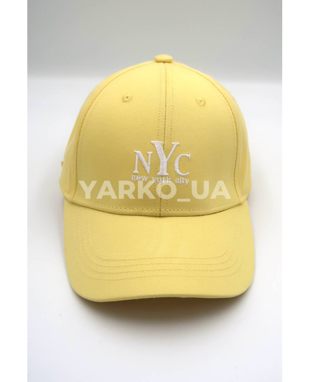 Бейсболка Makko для дівчат весна/осінь, літо N0159 котон жовтий NYC 54-56(р)