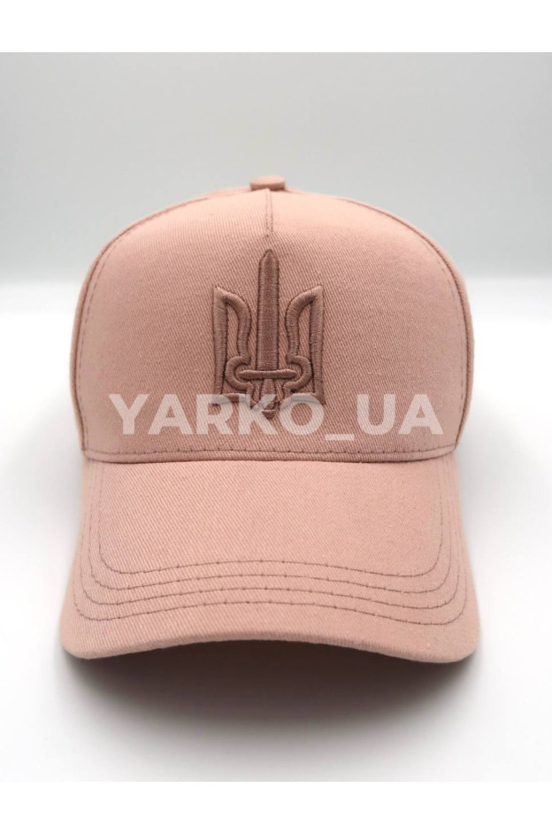 Бейсболка Makko для дівчат весна/осінь, літо 996373 котон пудра герб 55-56(р)