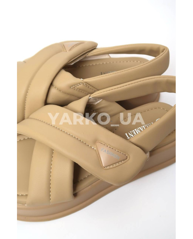 Босоніжки Paliament для дівчат на літо 88382-AD екошкіра бежевий fashion 33(р)