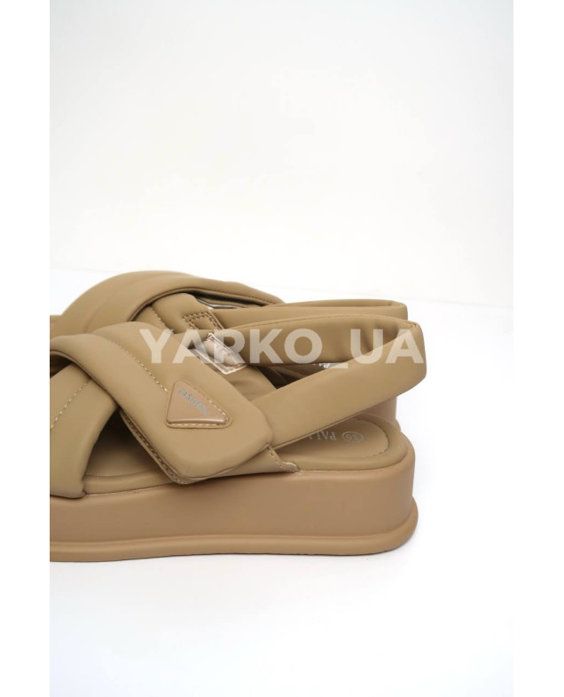 Босоніжки Paliament для дівчат на літо 88382-AD екошкіра бежевий fashion 33(р)