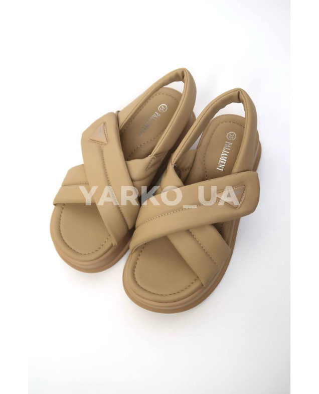 Босоніжки Paliament для дівчат на літо 88382-AD екошкіра бежевий fashion 33(р)