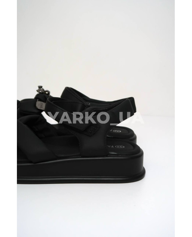 Босоніжки Paliament для дівчат на літо 88358-6C екошкіра чорний бант шпилька 27(р)