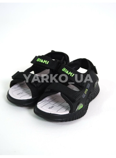 Босоніжки BI&KI для хлопчиків на літо B01286-C екошкіра чорний Style 29(р)