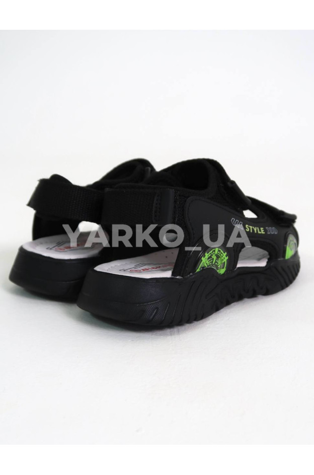 Босоніжки BI&KI для хлопчиків на літо B01286-C екошкіра чорний Style 29(р)