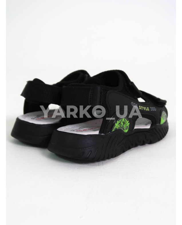 Босоніжки BI&KI для хлопчиків на літо B01286-C екошкіра чорний Style 29(р)