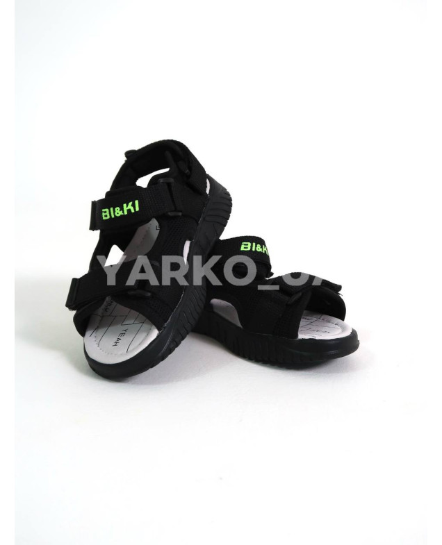 Босоніжки BI&KI для хлопчиків на літо B01286-C екошкіра чорний Style 29(р)